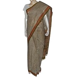 Indian Fashion Sari Cotton Printed Clothing