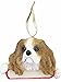 E&S Pets King Charles Cavalier Ornament Santa's Pals with Personalized Name Plate A Great Gift for King Charles Cavalier Lovers