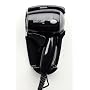 Jerdon First Class Wall Mount Hair Dryer, 1600 watts, 2 Speeds/Heat Settings, Black