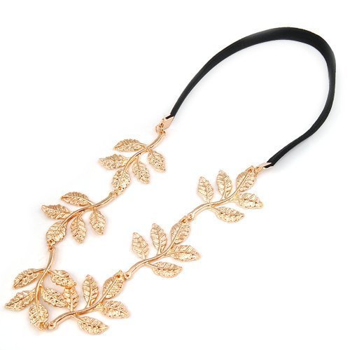BlueTopTM-Gold-Leaf-Festival-Grecian-Garland-Hippy-Woman-Forehead-Hair-Band-Necklace