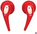 NAXA Electronics NE-925 RE JELLEEZETM Hi-Fi Super Bass Digital Stereo Earphones Red