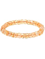 Citrine Faceted Stretch Bracelet, 7.5"