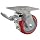 E.R. Wagner Plate Caster, Swivel with Total-Lock Brake, Polyurethane on Aluminum Wheel