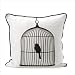Large Birdcage Silk Pillow