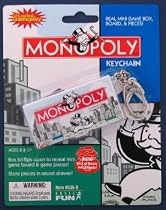 Monopoly Real Mini Game Box Board, and Pieces Keychain