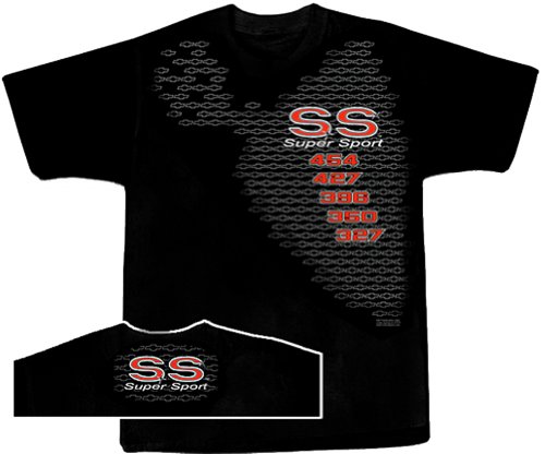 Chevy T-shirt - Ss Super Sport Adult Muscle Car Tee