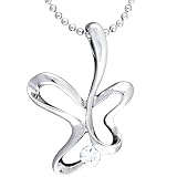 Sterling Silver Four Leaf Flower Stud Necklace Pendant