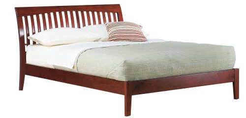Modus Furniture Newport California King Size Platform Bed, Cordovan