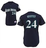 Ken Griffey Jersey Seattle Mariners 24 Griffey Blue Cool Base Jerseys (L/50)