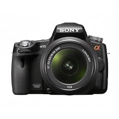 Sony SLT-A55VL SLT-Digitalkamera (16 Megapixel, Live View, Full HD, 3D Sweep Panorama) Kit inkl. 18-55 mm Objektiv