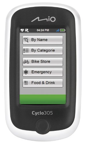 Mio 305E HR + C GPS Cycle Computer  - White/Black