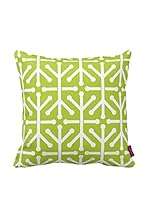 Bottega Tessile Cojín Con Relleno Extraíble (Verde/Blanco)