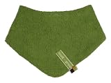 loud + proud Organic Cotton Teddy Fleece Bib (Moss)