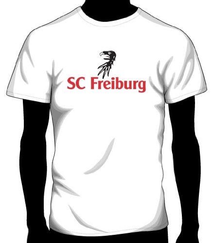 SC Freiburg Basic Logo Tee, Adult Medium - White