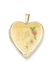 Mom Heart Locket, 14K Gold