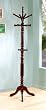 Coaster Traditional Coat Rack with Spinning Top in Dark Walnut