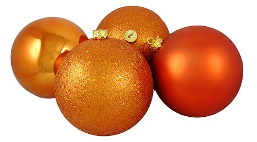 Buy Set of 4 Burnt Orange Shatterproof 4-Finish Christmas Ball
Ornaments 12" (300mm) with best price