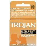 Trojan Ultra Ribbed 3's