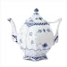 Blue Fluted Full Lace 34 Oz Teapot