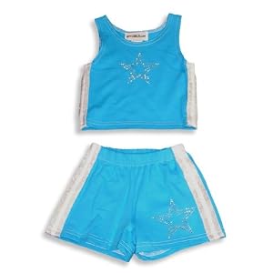 NY Girls.com - Toddler Girls 2-Piece Short Set, Blue, White