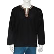 Mens Embroidered Kurta Casual Cotton Shirt India Chest 42 inches (gsk543a)