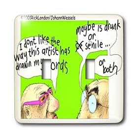 Londons Times Miscellaneous Funny Cartoons - Drunk Cartoonist Consequences - Light Switch Covers - double toggle switch