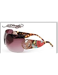 ED HARDY EHS 024 BEYONCE 2 TORTOISE RIMLESS SWAROSKI SHIELD SUNGLASSES by Ed Hardy