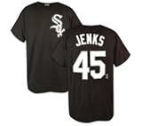 Men`s Chicago White Sox #45 Bobby Jenks Name and Number Tshirt