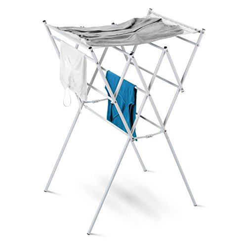 Honey-Can-Do DRY-01109 2-Tier Clothes Drying Rack with Premium Mesh Top, White