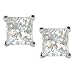 41htuGdgZWL. SL75  14k White Gold PrincessCut Diamond Stud Earrings 1