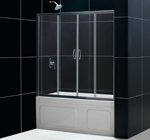 DreamLine SHDR-1160586-04 Visions Shower Tub Door, Brushed Nickel