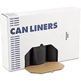 Boardwalk 517 Super-Heavy-Grade Can Liners, 40 x 46, 1.5 Mil, 45-Gallon, Black (4 Rolls of 25)