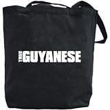 Canvas Tote Bag Black  True Guyanese  Guyana Country