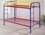 2" tube Twin/ Twin Bunk Bed By Acme Furniture