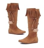 Women's 103-Dakota 1 Heel Boot With Fringe And Poms