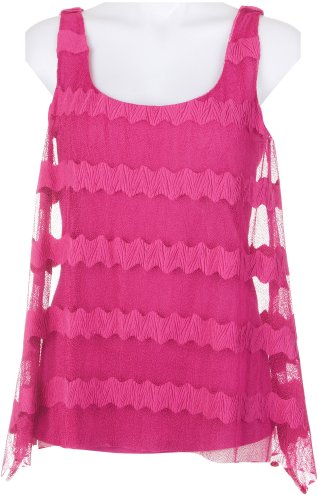 41hu0hwLa6L ~ Skyes The Limit Long Weekend Overlay Tank Top PINK Medium Promo Offer