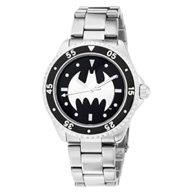 Armitron Men's 800-41 Character Batman Round Stainless Steel Watch