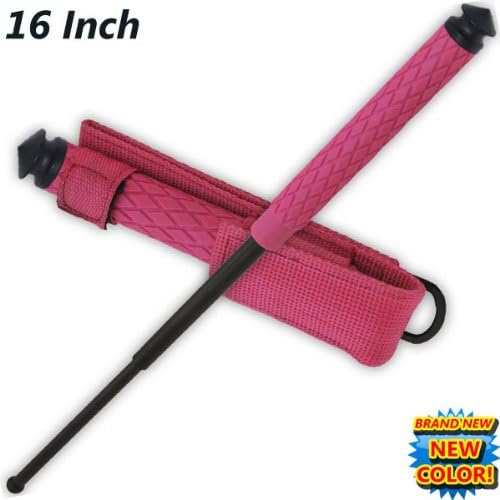 NS-16-PK-NW 16 Inch m9x09pw5 Baton W/ Window Breaker (Pink) iu70wsqm2s self defence ninja martial art protection