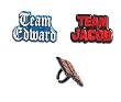 Twilight Team Jacob - Team Edwards Cupcake Rings