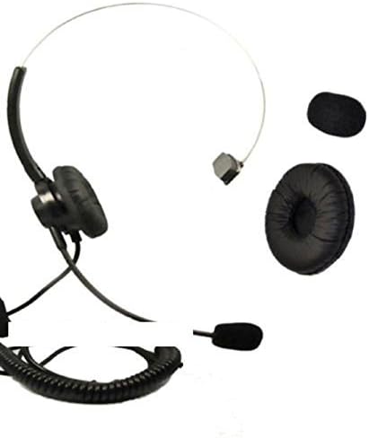US Cable Mono Call Center Headset SPA Headset with 2.5mm plug for Panasonic KX-T7625 KX-T7630 KX-T7633 KX-T7636