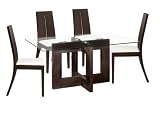 5 Piece Glass Top Dining Set