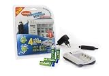 Hähnel Ventra Schnell Ladegerät für AA und AAA Akkus inkl. 4x Ni Mh Akku Typ Mignon AA (2700mA / 1,25V), 12V Kabel und Multivolt Netzteil 100V   240V kaufen