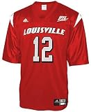 Adidas Louisville Cardinals Football Replica Jersey - Red # 12