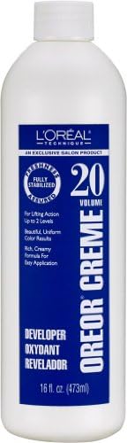 L'Oreal Oreor Creme 20 Volume Developer 16 oz. (Pack of 2)