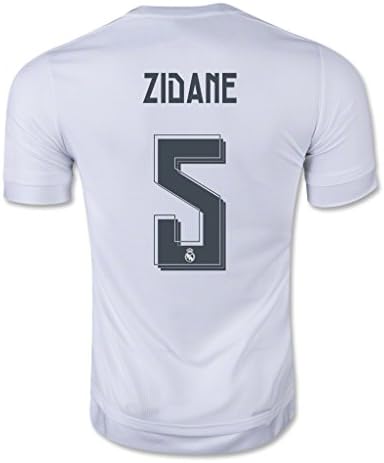 Real Madrid CF #5 Zidane 2015-16 Home Soccer Adult Football Jersey