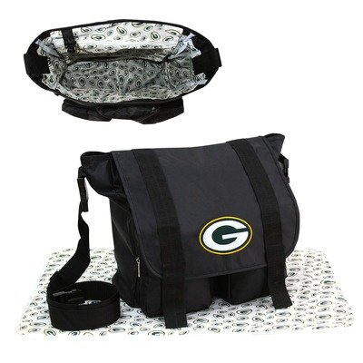 Green Bay Packers Black Sitter Diaper Bag