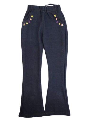 キッズ ニットパンツ ウエストリブではきやすいニットデニムパンツ（女の子-子供用）100cm 110cm 120cm 130
