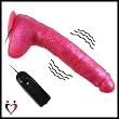 Vibrating Dildo 10.25" with Suction Cup Base (Pink)