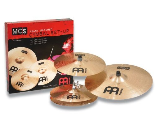 Meinl MCS Cymbal Set - 14 Inch Hi Hat, 16 Inch Crash, 20 Inch Ride