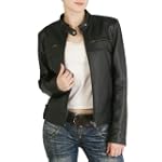 Cruzer Women's Cowhide Motorcycle Leather Jacket - Misses & Petite